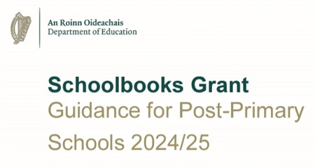 Schoolbooks Grants Guidelines for Post Primary Schools 24/25
